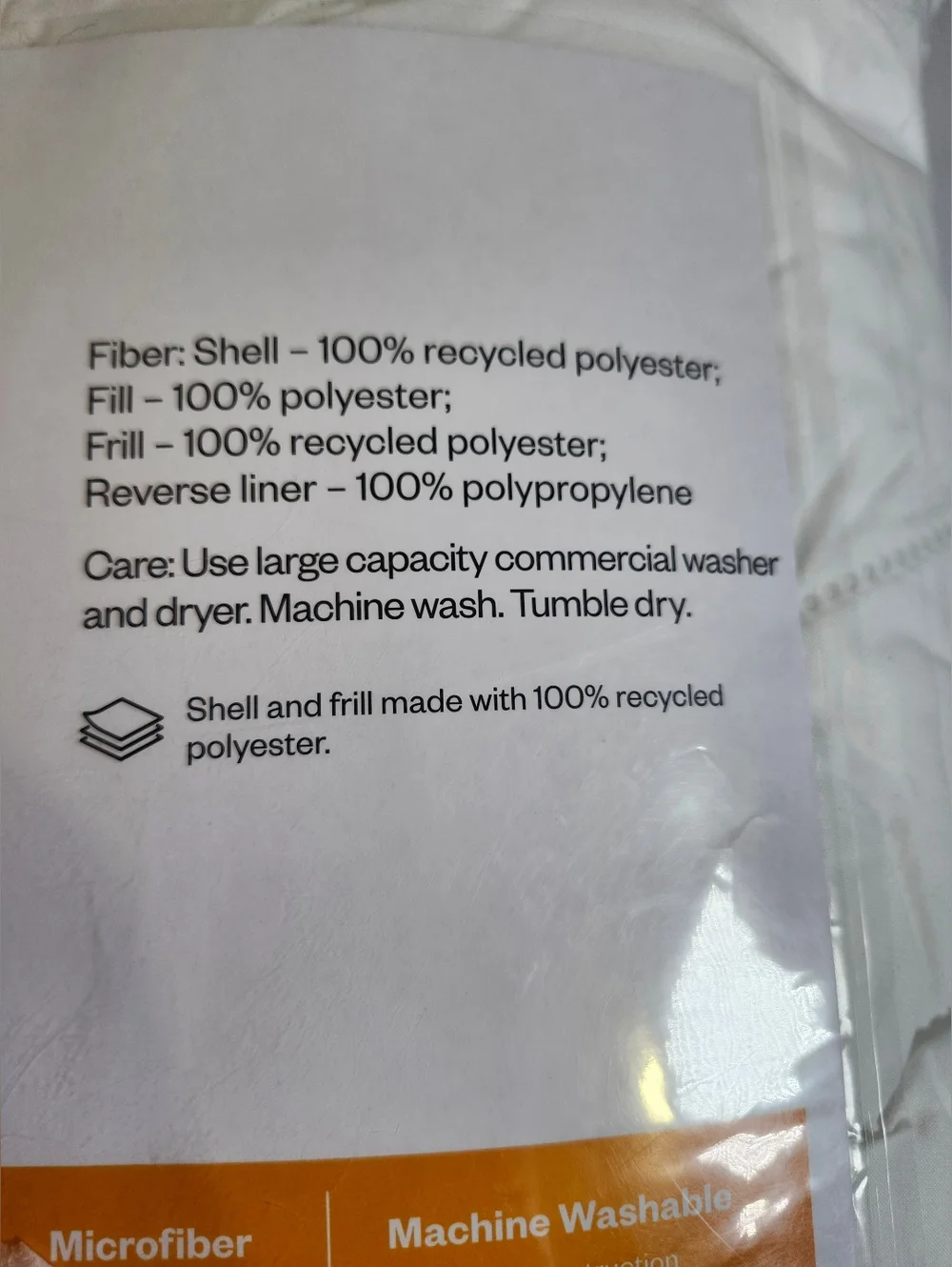 Microfiber Mattress Pad - White by (No Brand) Open Box